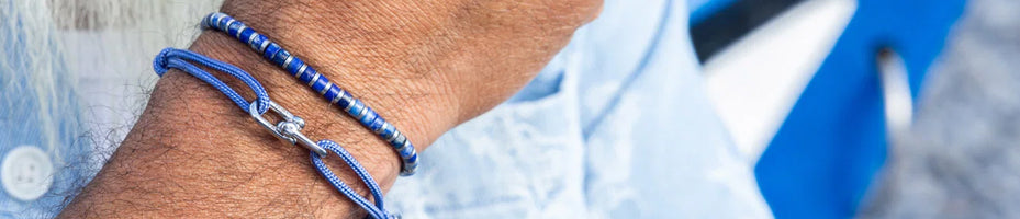 Blue bracelets