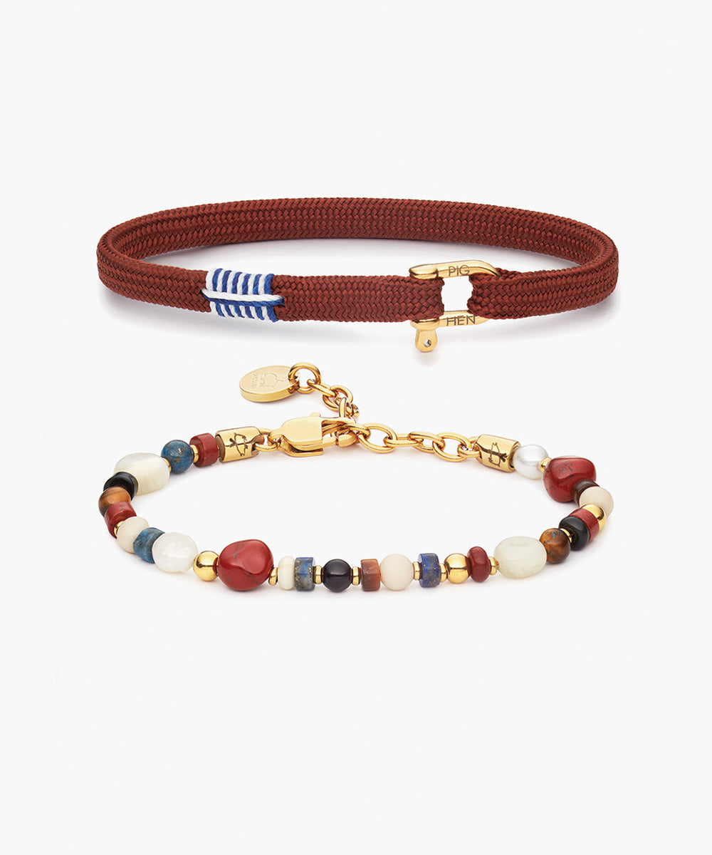 Franky Velvet Red & Mosaic Aurora Set