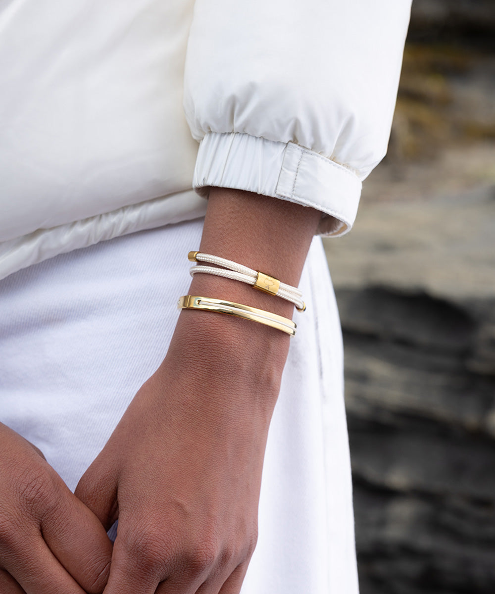 Maya Lou 6mm Ivory | Gold