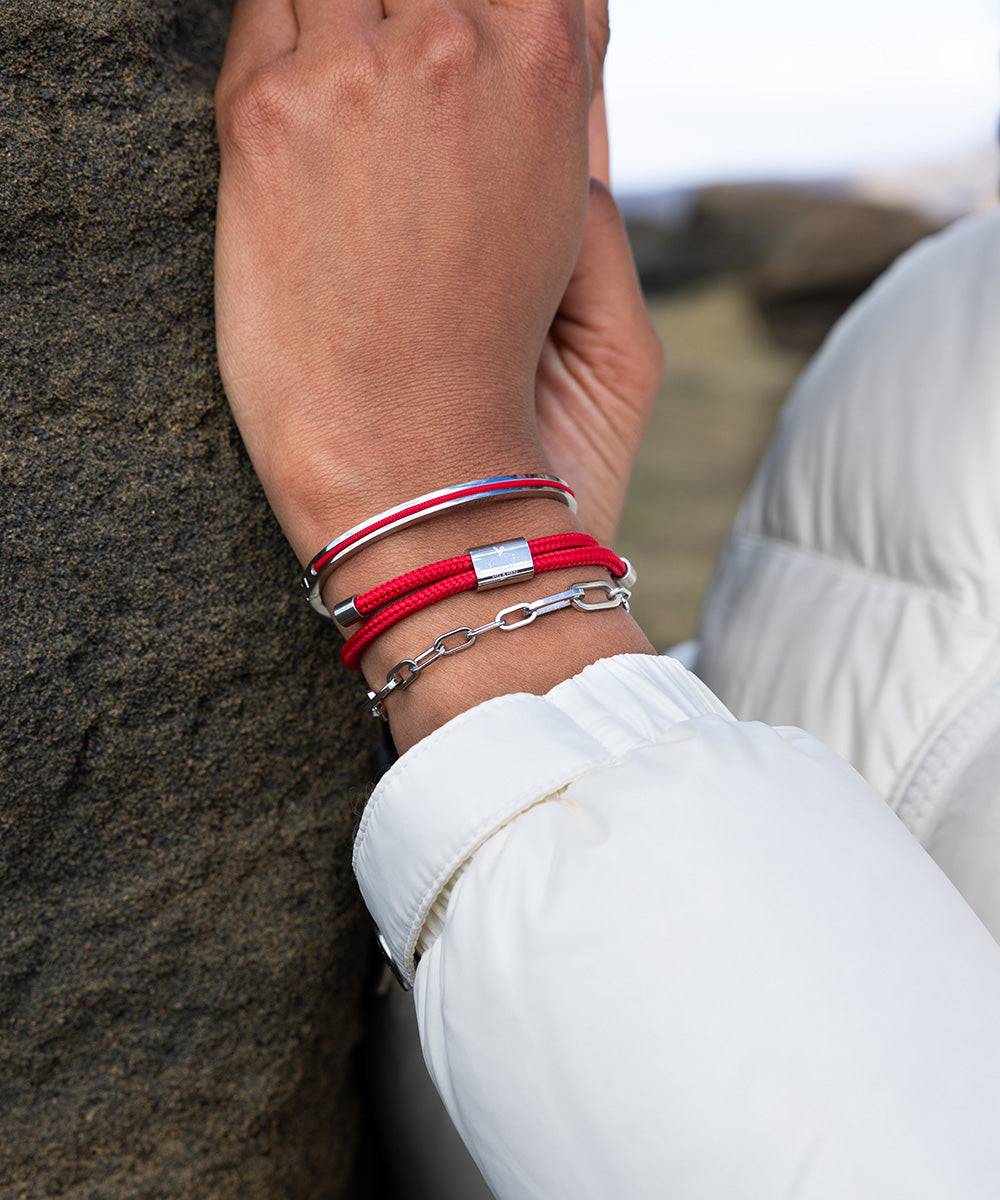 Maya Lou Raspberry | Silver