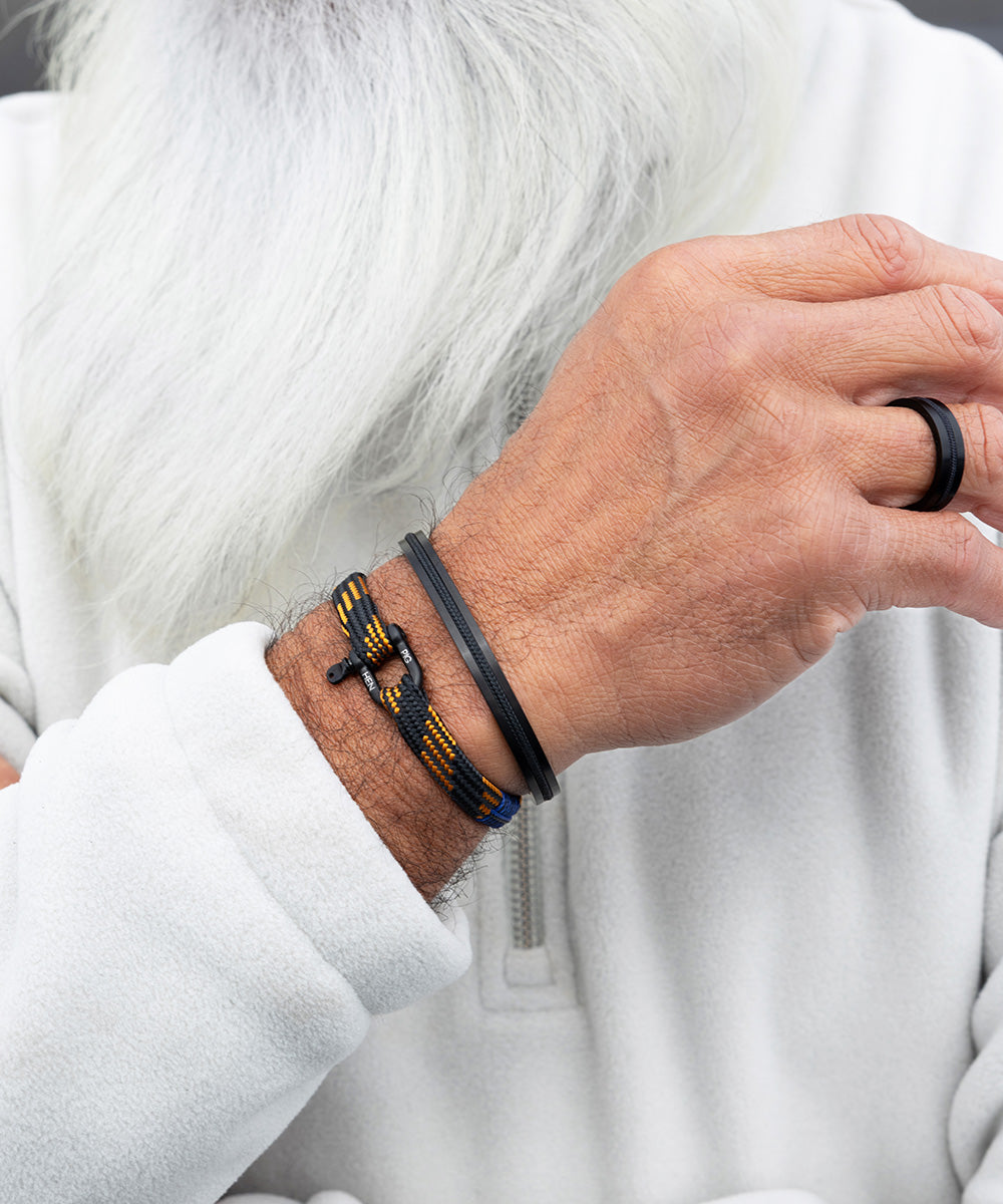 Vicious Vik Black - Rust Orange & Navarch Black & Navarch Ring Set