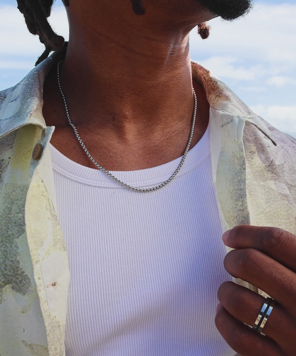Boxchain Necklace | Silver